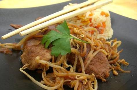 Aiguillettes de canard à la Chinoise